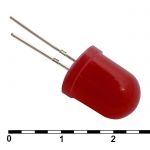 Светодиод 10 mm red 30 mCd   20