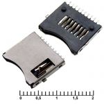 Держатель карт micro-SD SMD 10pin switch M