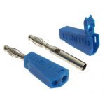 Клемма Z040 4mm Stackable Plug BLUE