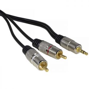 Аудио/Видео шнур Stereo 3,5 mm - 2 RCA GM 1.5m купить по цене от 154.21 руб. из наличия.