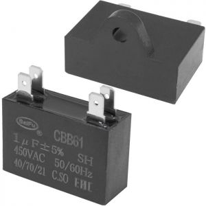 Конденсатор CBB61 1 uF  450V 4 PIN (SAIFU) купить по цене от 29.87 руб. из наличия.