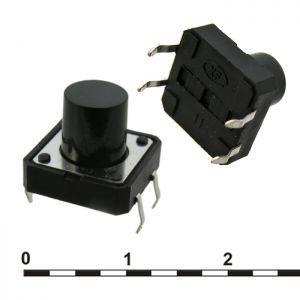 Кнопка тактовая KAN1211-1001B   12x12x10 mm купить по цене от 3.82 руб. из наличия.