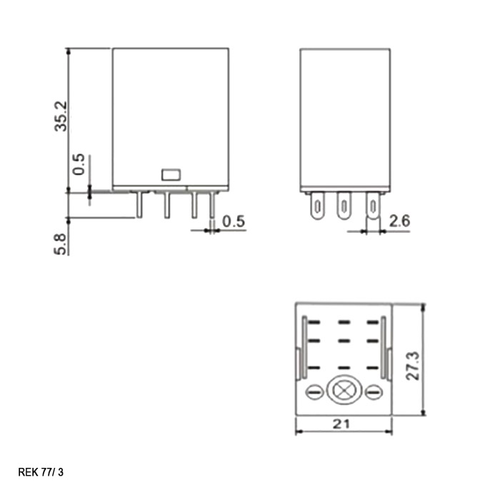 Реле REK 77/3-2 купить по цене от 192.27 руб. из наличия.