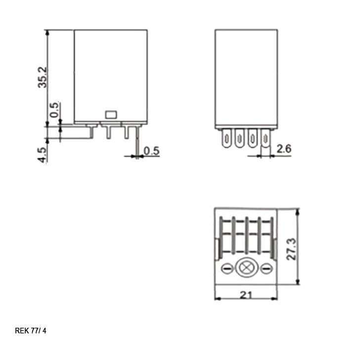 Реле REK 77/4-3 купить по цене от 192.27 руб. из наличия.