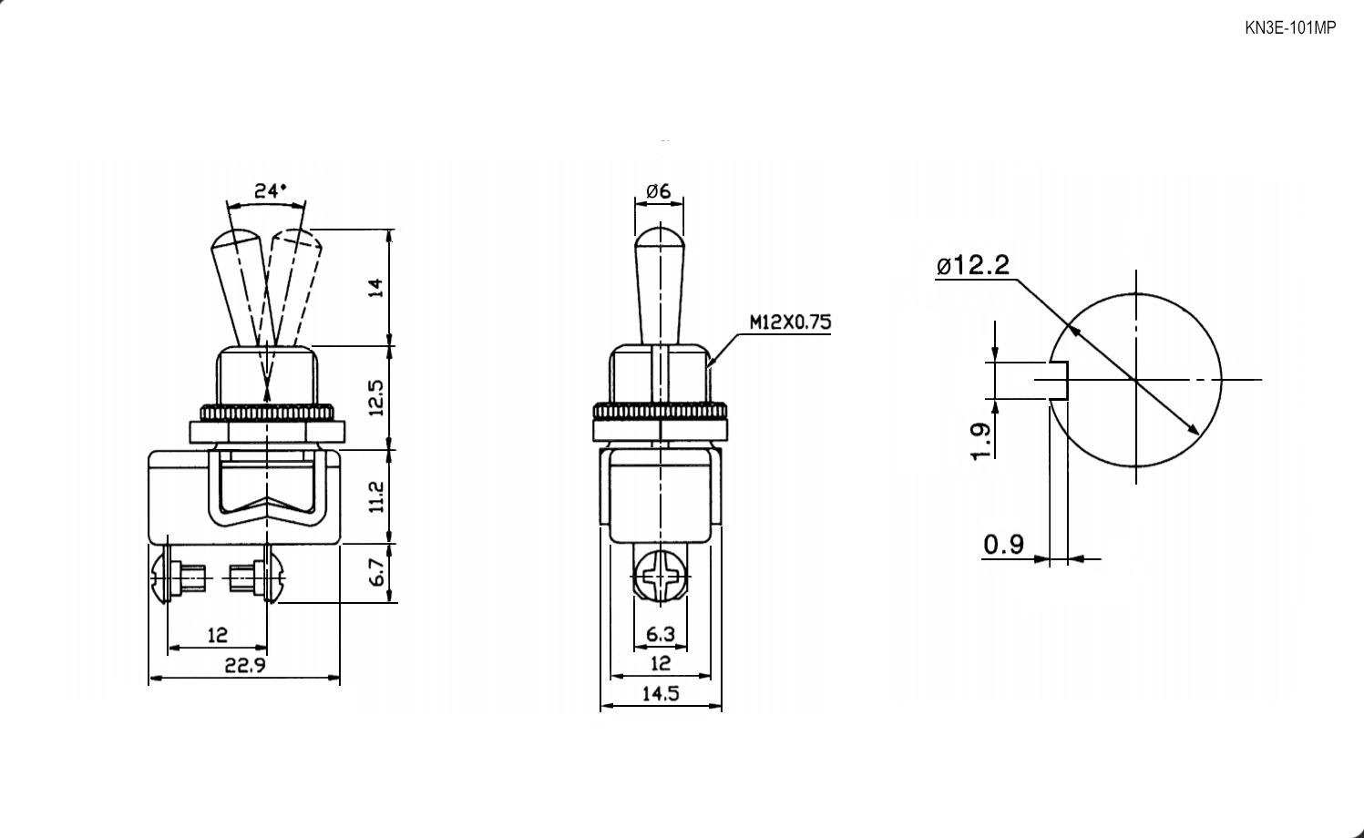 Двухпозиционный переключатель схема