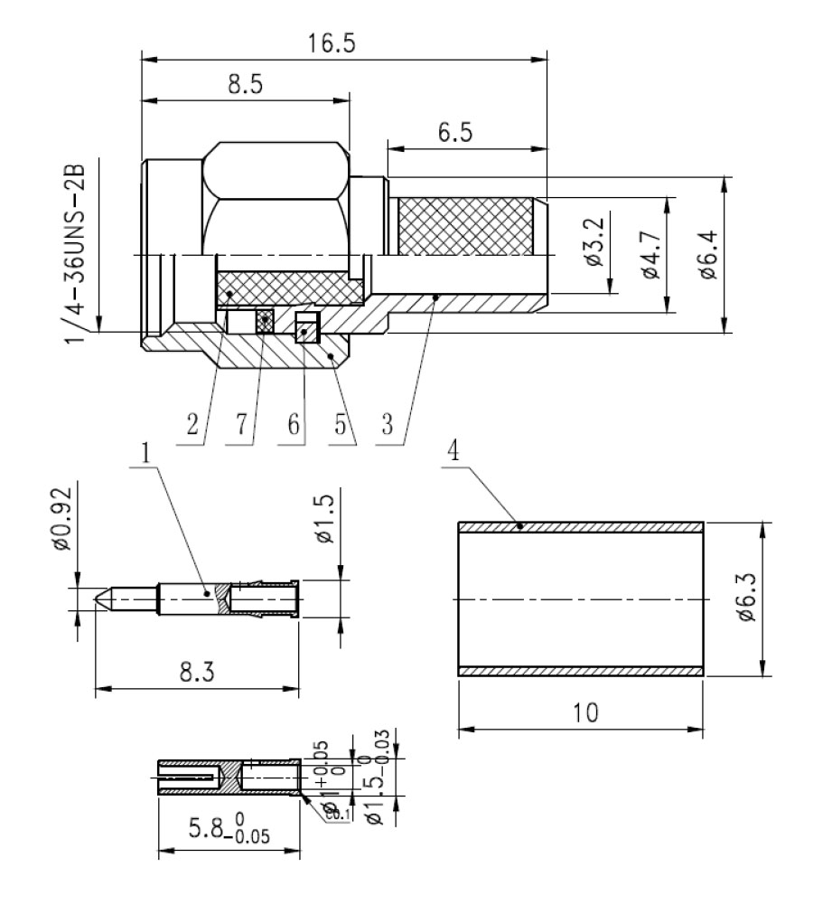 Разъем sma c58p