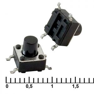Кнопка тактовая IT-1102WB (6x6x7) купить по цене от 1.21 руб. из наличия.