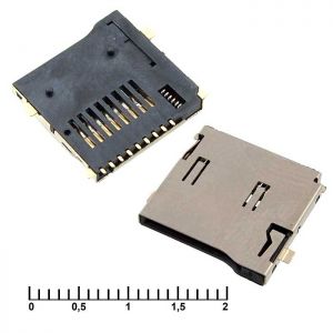Держатель карт micro-SD SMD 9pin ejector купить по цене от 13.6 руб. из наличия.