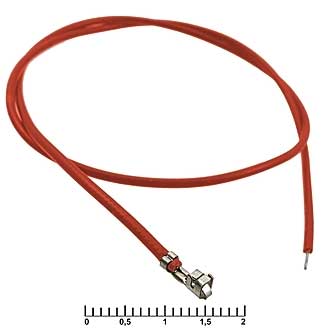  H 2,54 mm AWG26 0,3m red