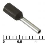 Кабельный наконечник DN00708 black (1.2x8mm)