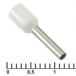 Кабельный наконечник DN01510 white (1.7x10mm)