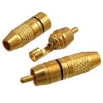 Разъем RCA 7-0222 gold black