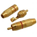 Разъем RCA 7-0222 gold red
