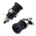 Клемма Z012 4mm panel jack BLACK