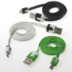 Шнур для мобильных устройств USB to Micro USB flat 1m