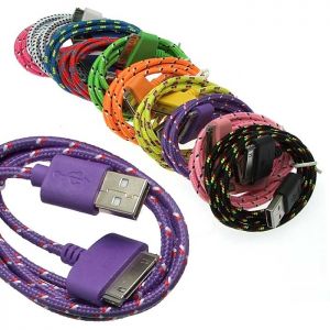 Шнур для моб. устр. USB to iPhone4 Round braid 1m купить по цене от 114.81 руб. из наличия.