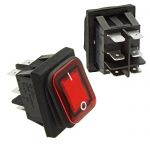 Переключатель SB091-12V IP65 on-on 22x30mm