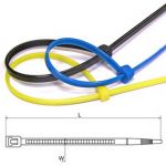 Кабельные стяжки 4.8X250 black (100шт)