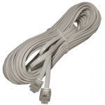 Кабель телефонный RJ-11 (6P-4C) 5m. white