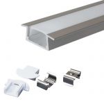 Профиль для светодиодной ленты врезной алюминиевый 618-2, 2м