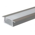 Профиль для светодиодной ленты врезной алюминиевый 618-1, 1м