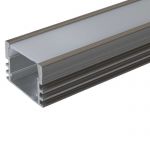 Профиль для светодиодной ленты накладной алюминиевый 505-1, 1м