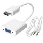 Разъем HDMI (m)-VGA (f)+AUX