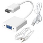 Разъем HDMI (m)-VGA (f)+AUX  Power