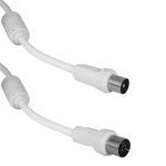 Шнур высокочастотный ТВ гнездо - ТВ штекер, 7м