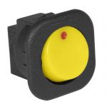 Переключатель RS-101-7C on-off желтый