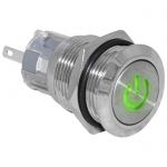 Кнопка антивандальная LAS1-AGQ-11DT/G/N on-(on)