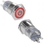 Кнопка антивандальная LAS2GQF-11ET/R/N on-(on)