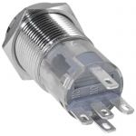 Кнопка антивандальная LAS2GQF-11ZET/B/N on-on