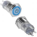 Кнопка антивандальная LAS2GQF-11ZET/B/N on-on