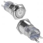 Кнопка антивандальная LAS2GQF-11DT/W/N on-(on)