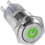Кнопка антивандальная LAS2GQF-11DT/G/N on-(on)