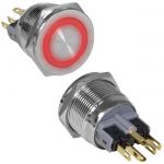 Кнопка антивандальная GQ22PF-11E/R/N on-(off)+off-(on)