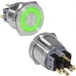 Кнопка антивандал. GQ25PF-11ZE/G/N on-off+off-on