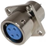 Разъем XS12-4 (Zn) panel jack