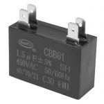 Конденсатор CBB61 1.5 uF 450V 4 PIN (SAIFU)