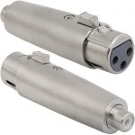 Разъем JD-489 / XLR 3P F-RCA F Разъем JD-489 / XLR 3P F-RCA F