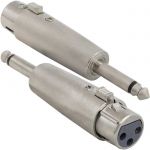 Разъем JD-493 / XLR 3P F-jack 6.3 mono M