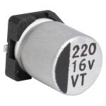 Конденсатор 220 uF 16 V 105C 6.3*7.7 VT