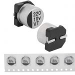 Конденсатор 220 uF 10 V 105C 6.3*5.4 VT