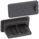 Разъем USB Rubber plug microUSB 01 black