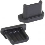 Разъем USB Rubber plug microUSB 02 black