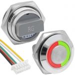 Кнопка антивандальная GQ16TF-5E/RG/N off-(on)