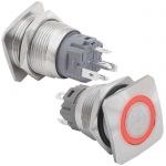 Кнопка антивандальная GQ19E-10E/R/N off-(on)