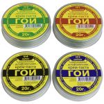 Паста полировальная Набор крем-пасты ГОИ №1,2,3,4