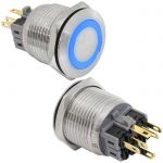 Кнопка антивандальная GQ25-11ZE/B/N on-off+off-on